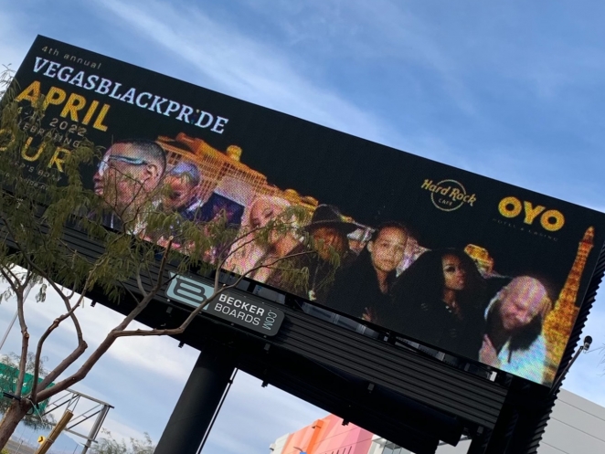 Vegas Black Pride billboard